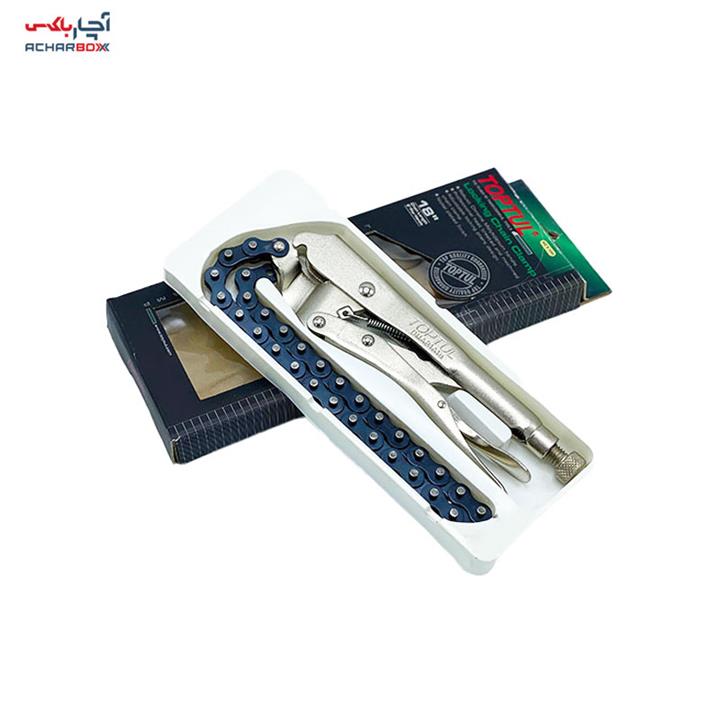 انبر قفلی زنجیری 18 اینچ تاپ تول مدل TOPTUL DMAB1A18